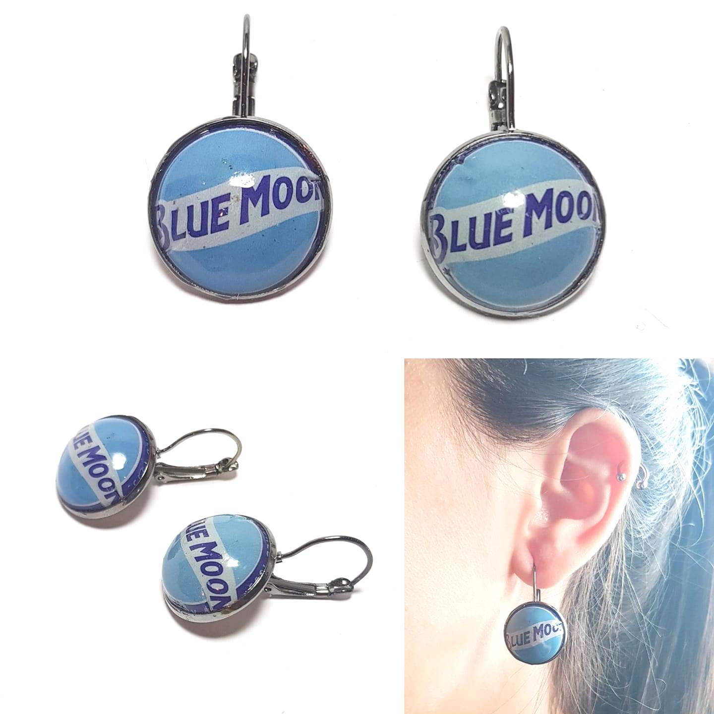 Pendientes Básicos Blue Moon