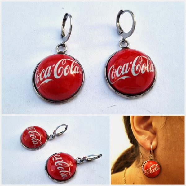 Pendientes Coca-Cola