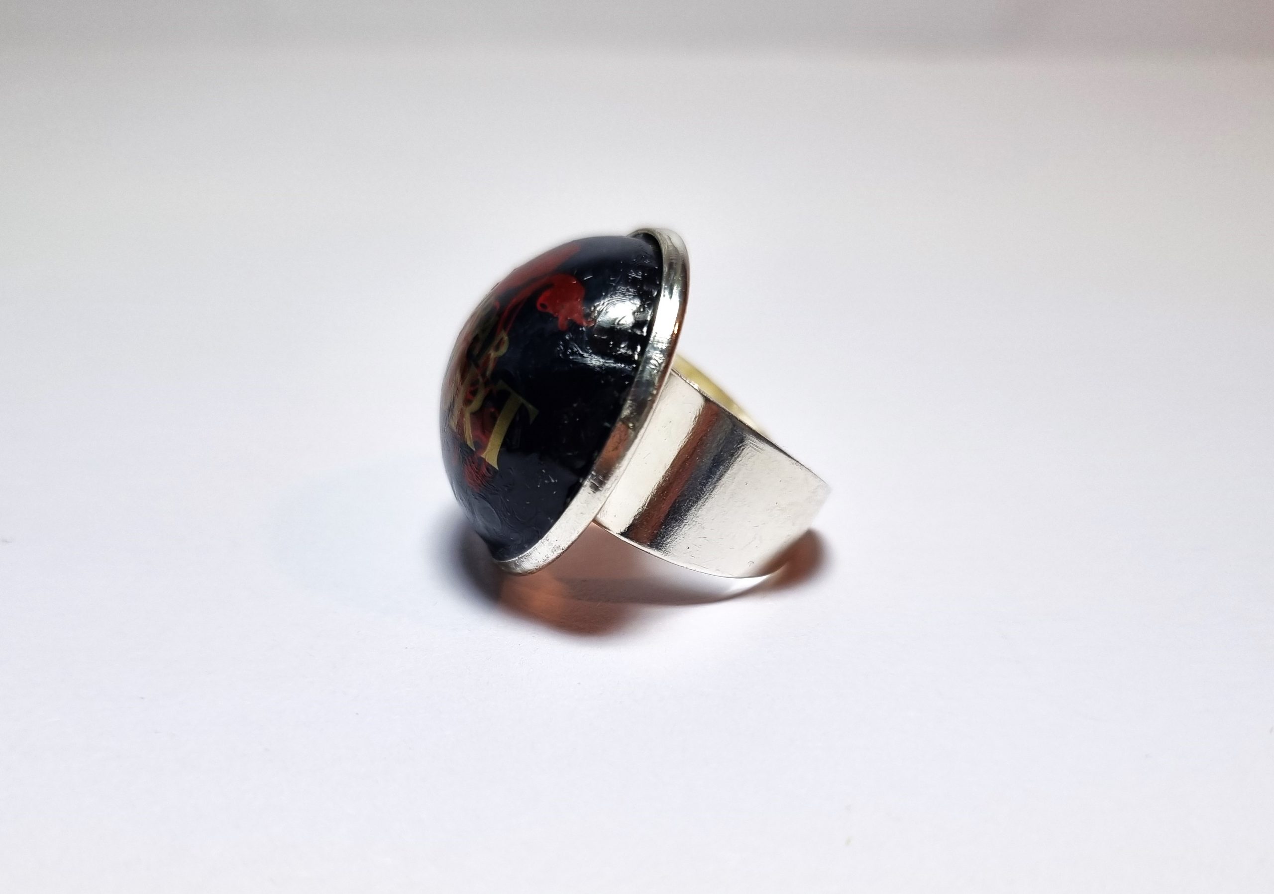 Foto lateral del Anillo Colección XXL Ámbar Export