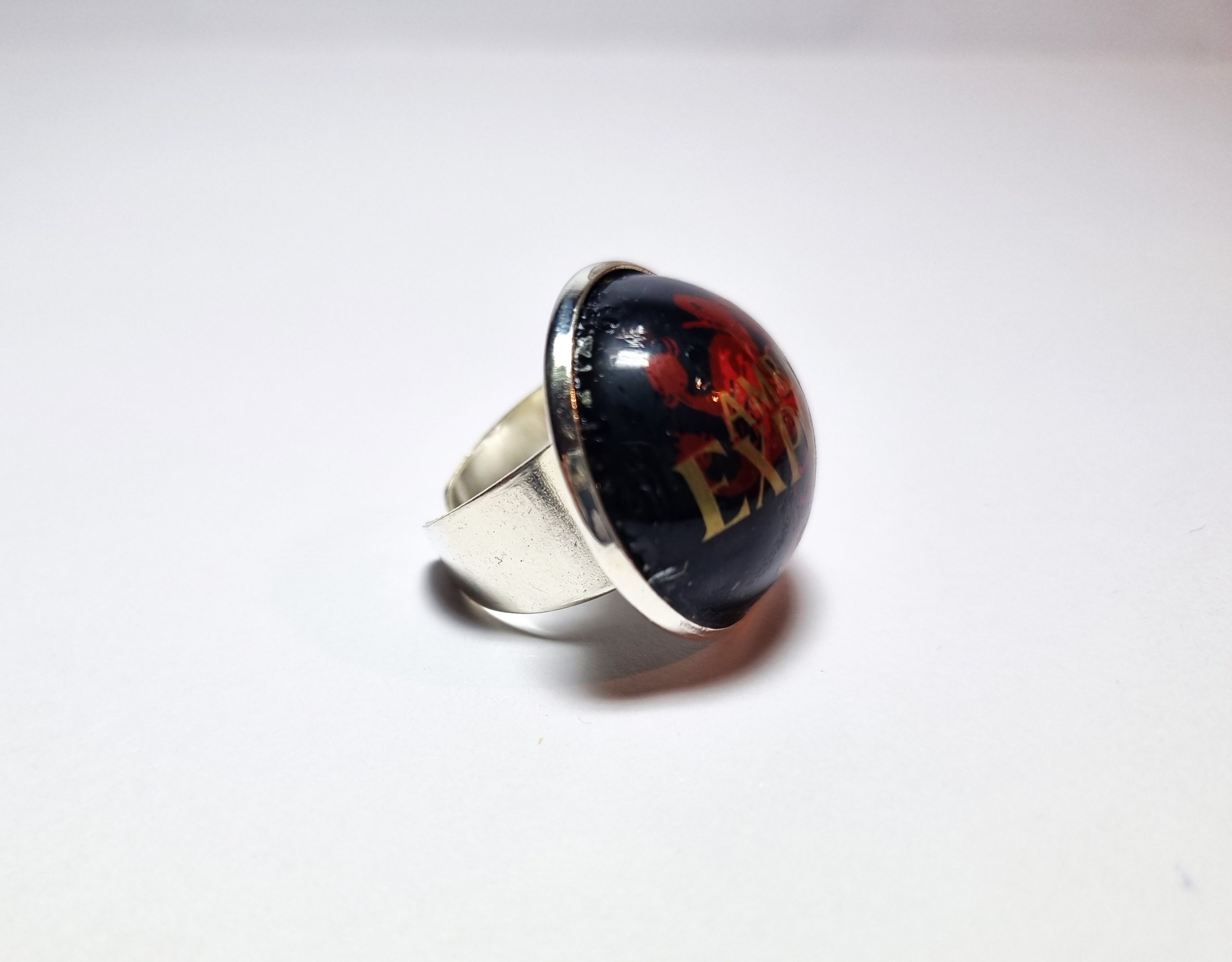 Foto lateral del Anillo Colección XXL Ámbar Export