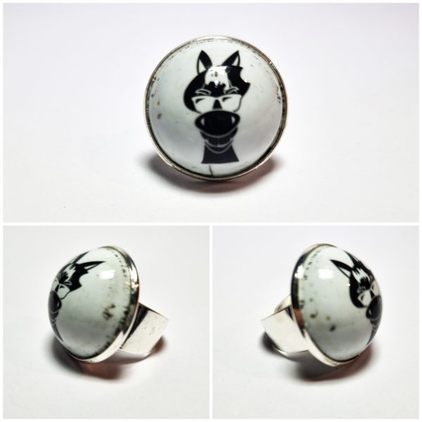 Collage de fotos del Anillo Colección XXL Burro desde varios ángulos