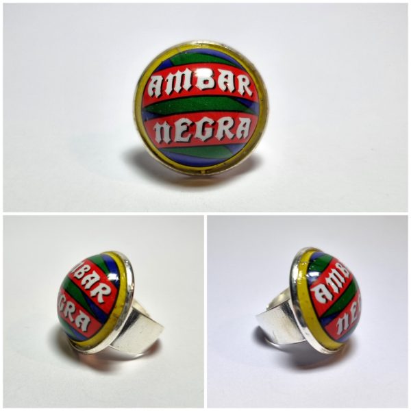 Collage de fotos del Anillo Colección XXL Ámbar desde varios ángulos