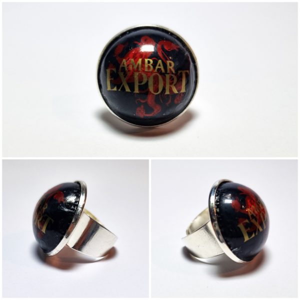 Collage de fotos del Anillo Colección XXL Ámbar Export desde varios ángulos