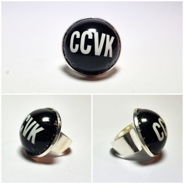 Collage de fotos del Anillo Colección XXL CCVK desde varios ángulos