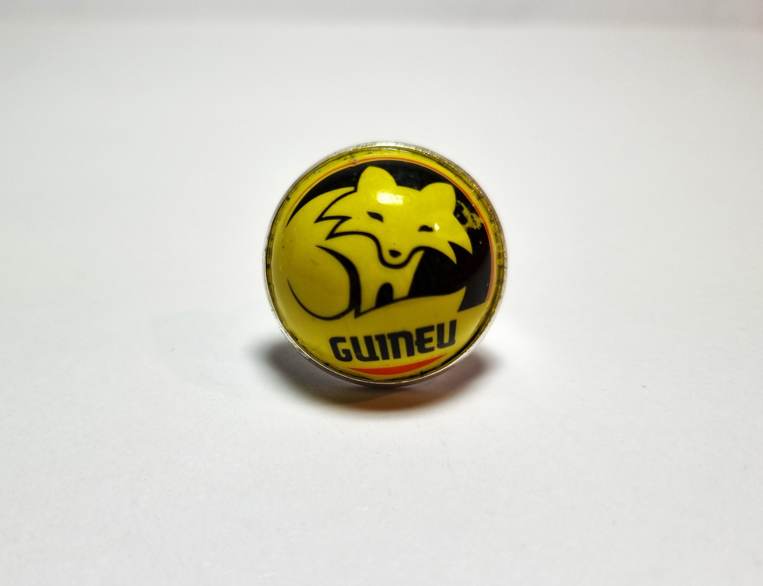 Foto frontal del Anillo Colección XXL Guineu Amarillo