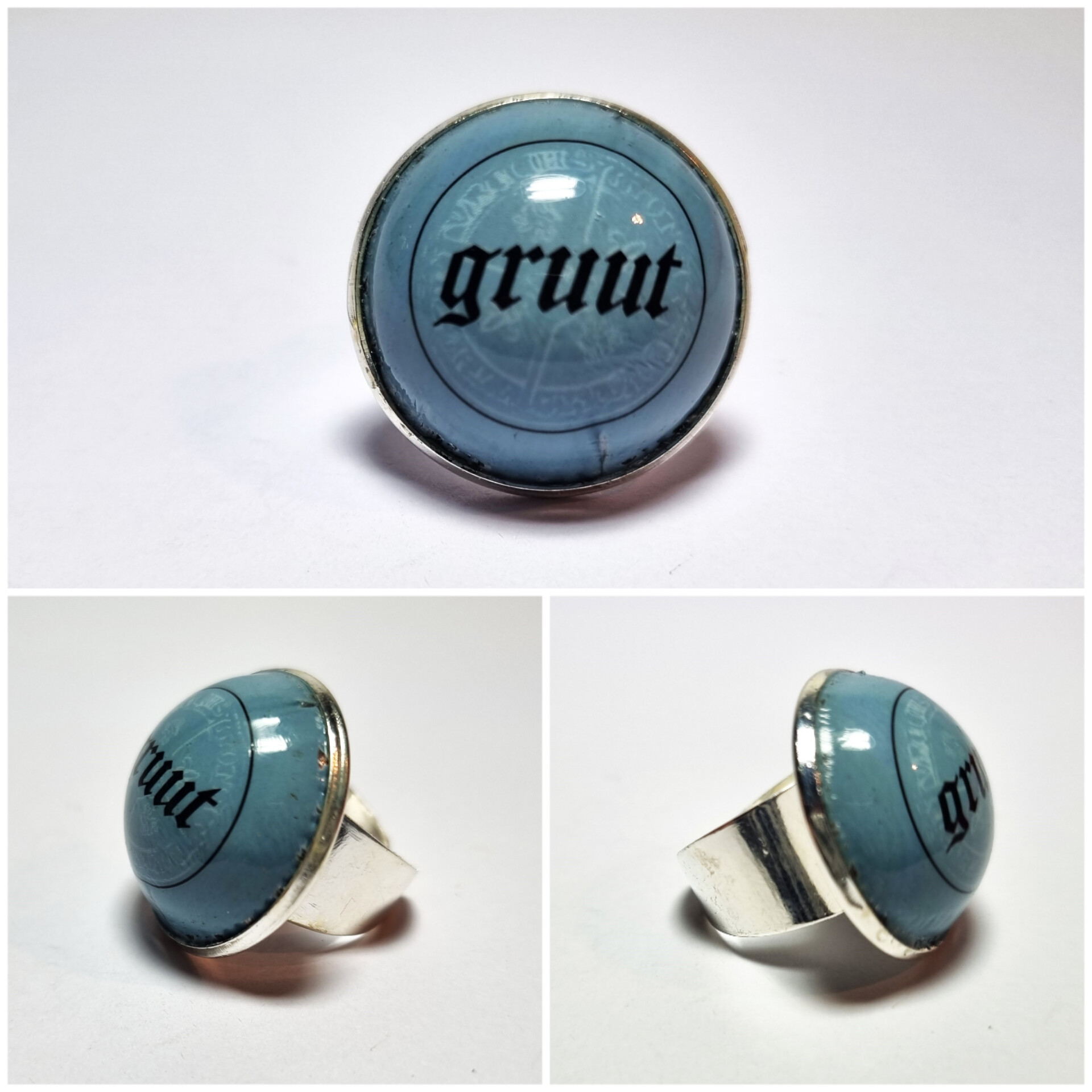 Collage de fotos del Anillo Colección XXL Gruut desde varios ángulos