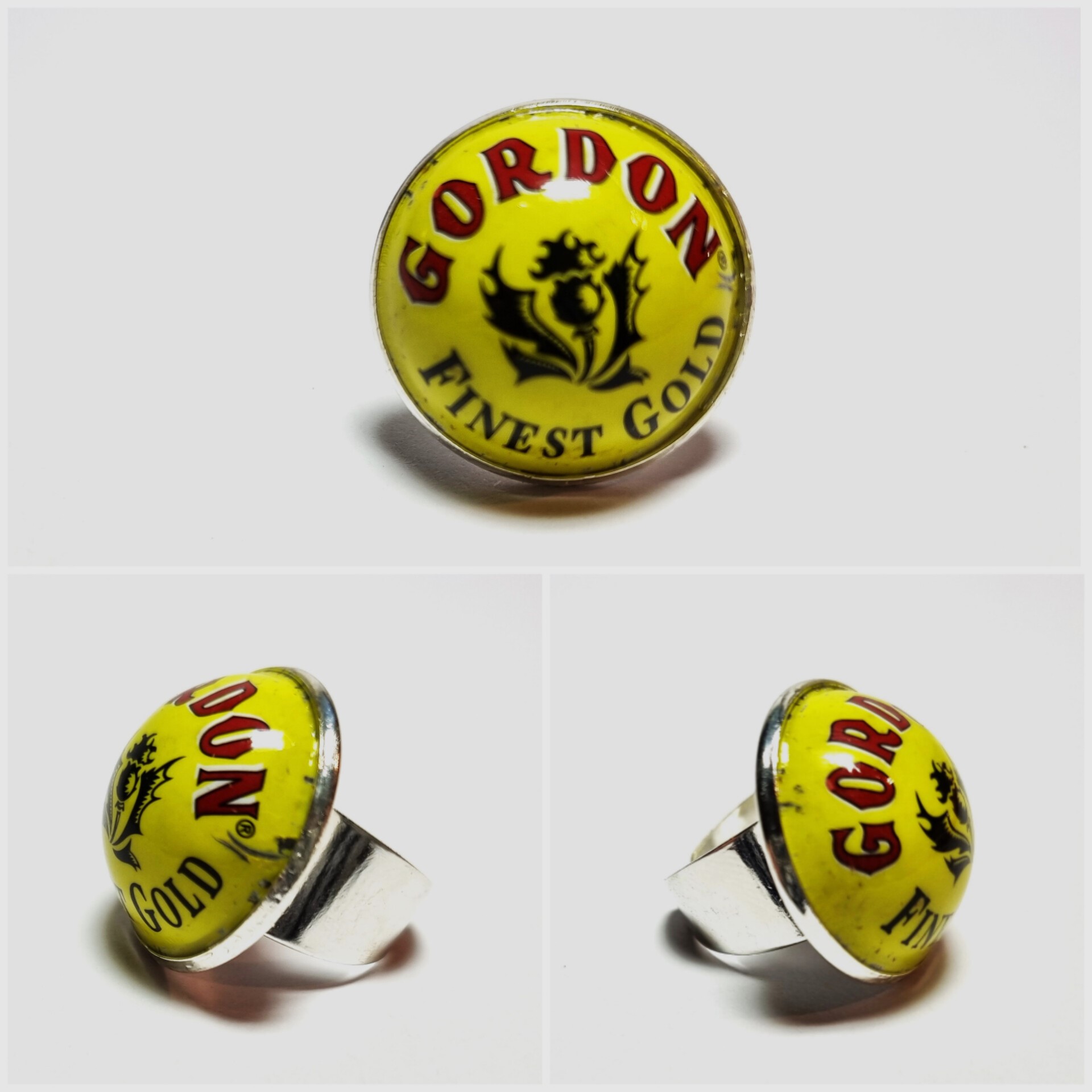 Collage de fotos del Anillo Colección XXL Gordon desde varis ángulos