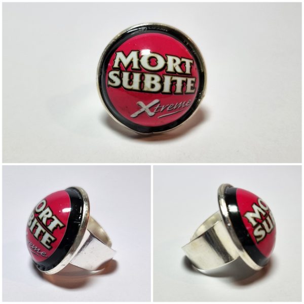 Collage de fotos del Anillo Coleccion XXL Mort Subite desde varios ángulos