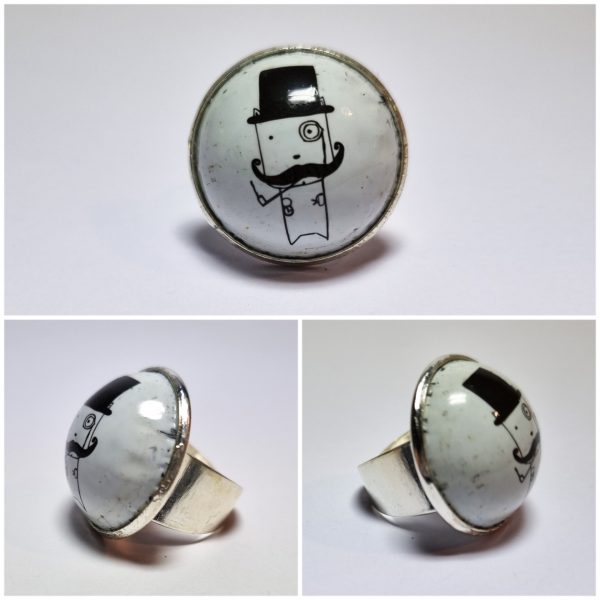 Collage de fotos del Anillo Colección XXL Brewski desde varios ángulos