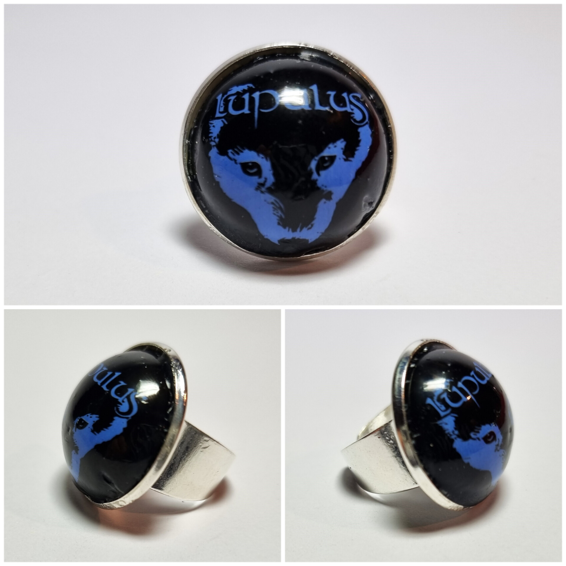 Collage de fotos del Anillo Colección XXL Lupulos desde varios ángulos