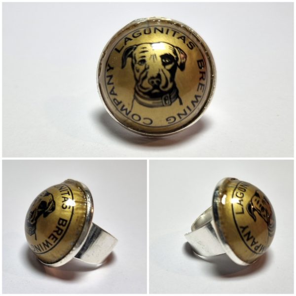 Collage de fotos del Anillo Colección XXL Lagunitas desde varios ángulos