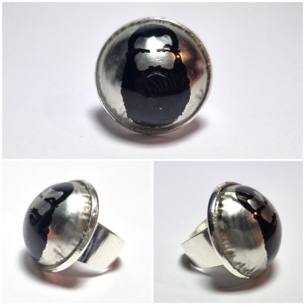 Collage de fotos del Anillo Colección XXL Redneck desde varios ángulos
