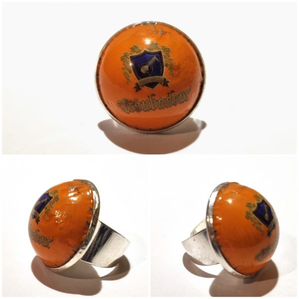 Collage de fotos del Anillo Colección XXL Troubadour Magma desde varios ángulos