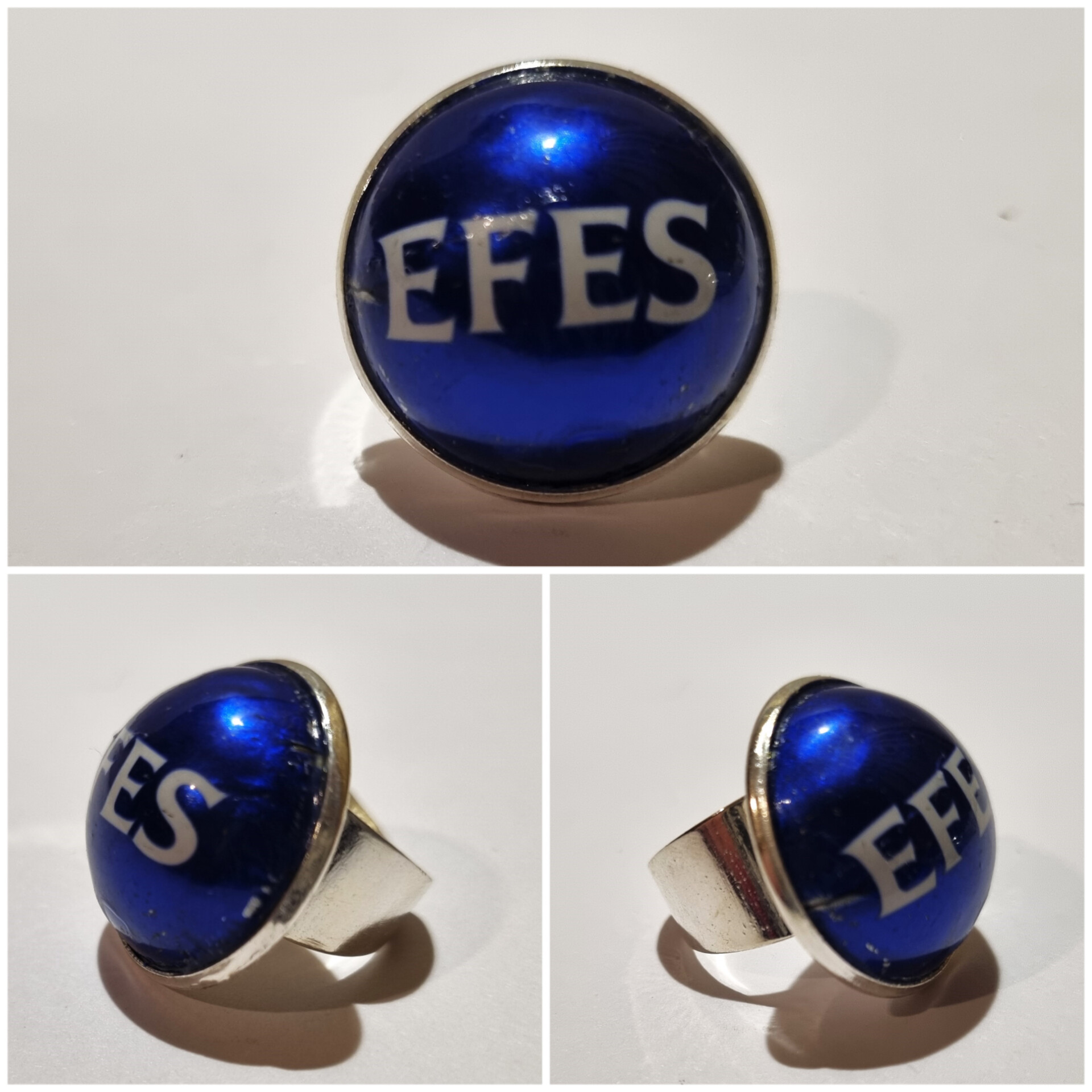 Collage de fotos del Anillo Colección XXL Efes desde varios ángulos