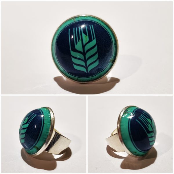 Collage de fotos del Anillo Colección XXL Espiga desde varios ángulos