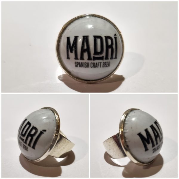 Collage de fotos del Anillo Colección XXL Madrí desde varios ángulos
