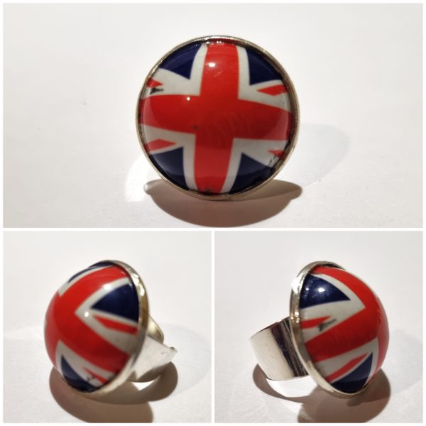 Collage de fotos del Anillo Coleccionismo XXL Inglaterra desde varios ángulos