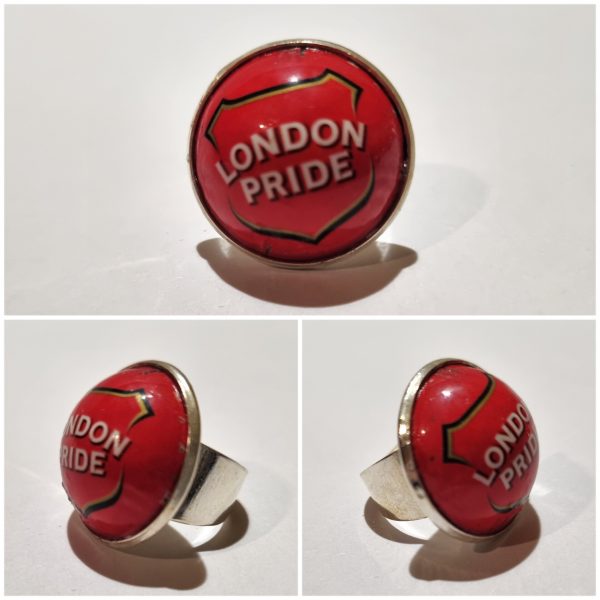 Collage de fotos del Anillo Colección XXL London Pride desde varios ángulos