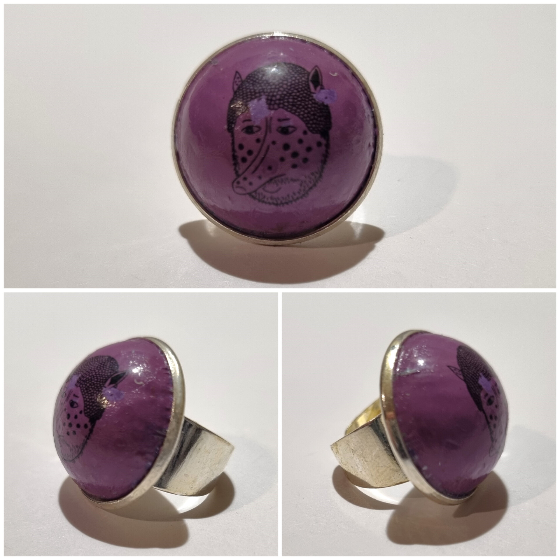 Collage de fotos del Anillo Colección XXL Kadabra IPA desde varios ángulos