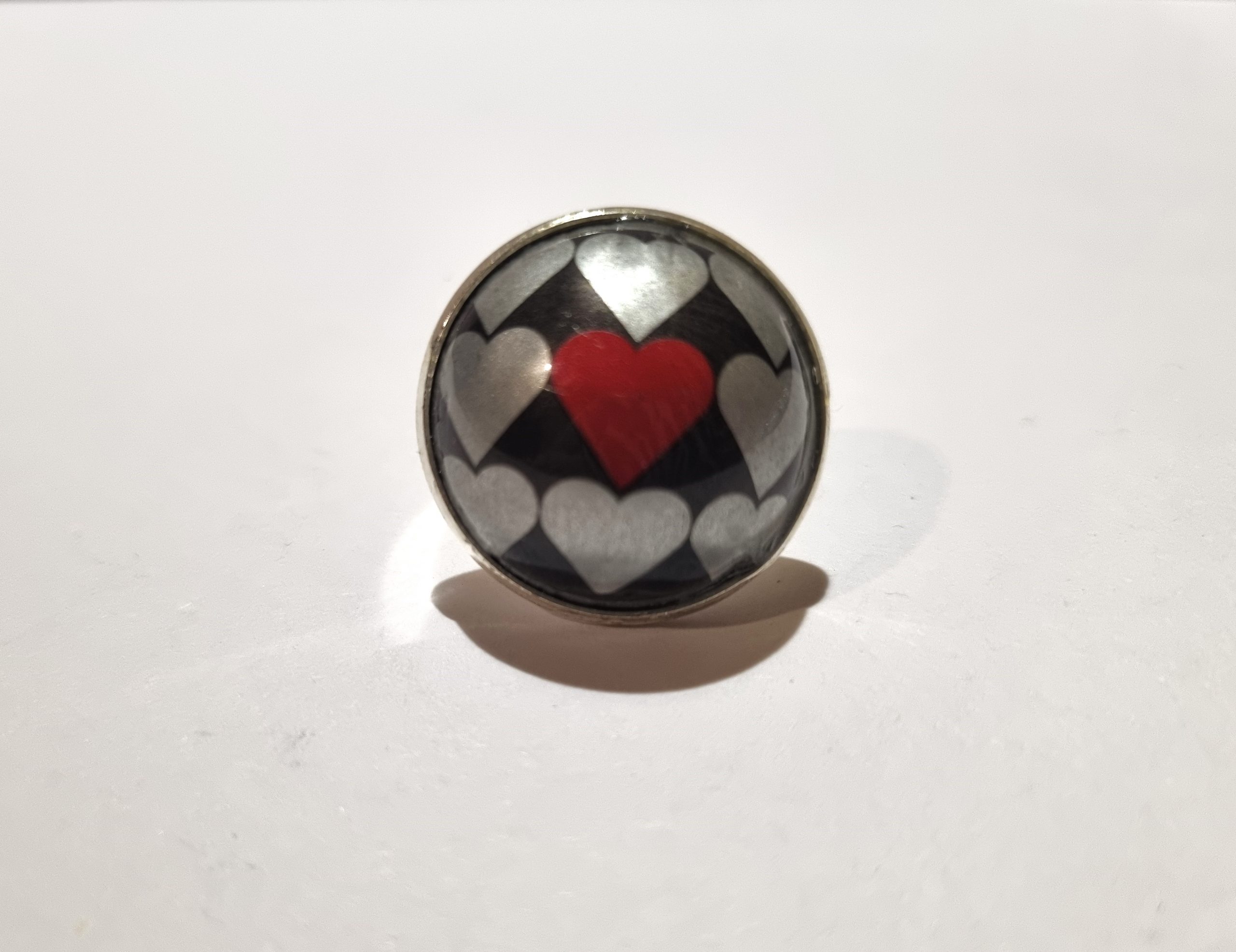 Foto frontal del Anillo Colección XXL Corazones