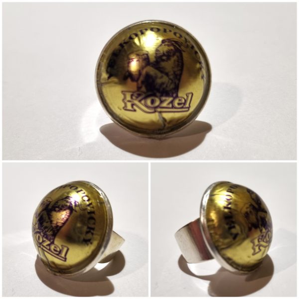 Collage de fotos del Anillo Colección XXL Kozel desde varios ángulos