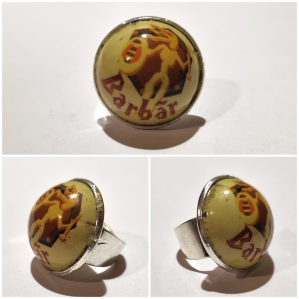 Collage de fotos del Anillo Colección XXL Barbar desde varios ángulos