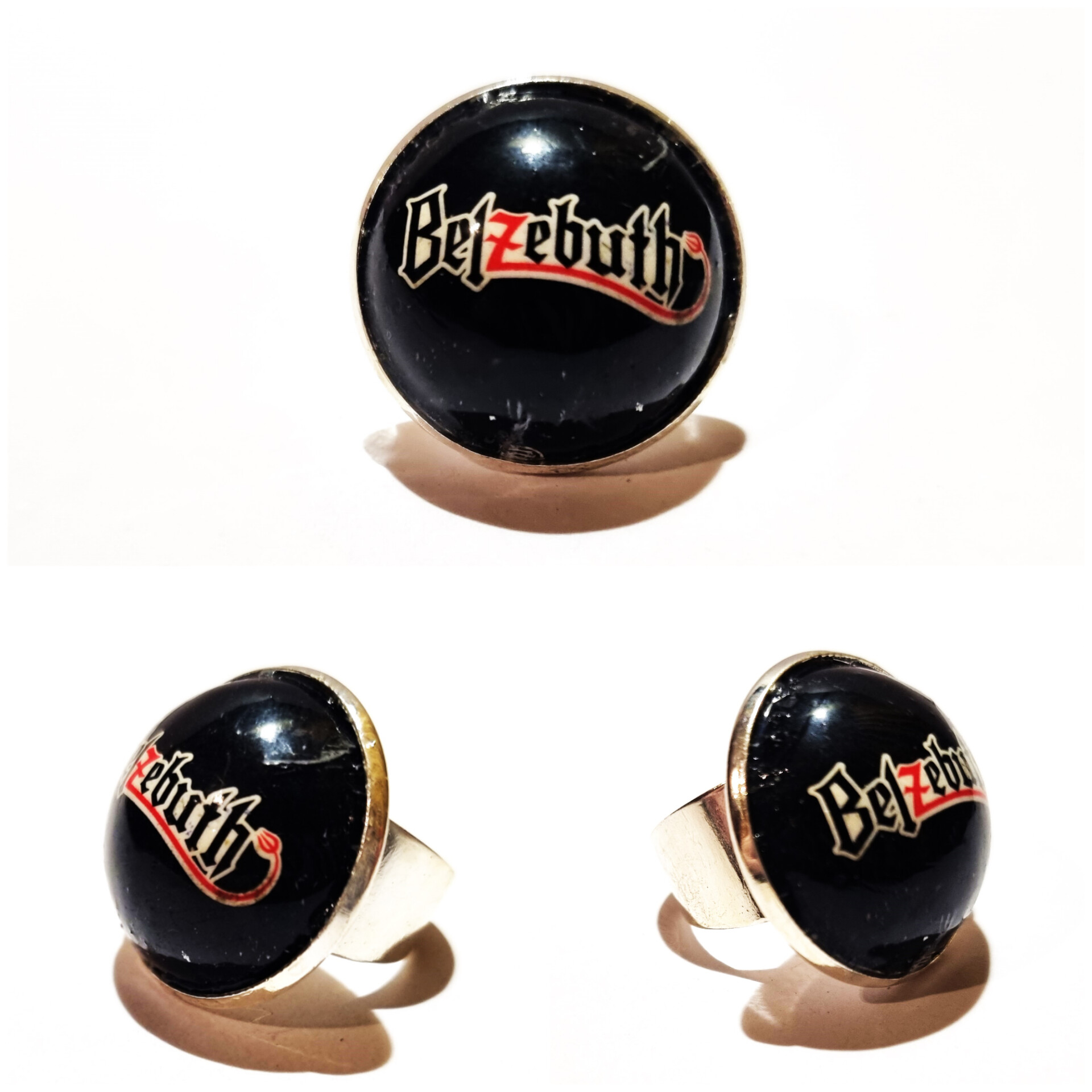 Collage de fotos del Anillo Colección XXL Belzebuth desde varios ángulos