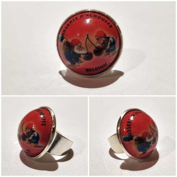 Collage de fotos del Anillo Colección XXL Chouffe Cherry desde varios ángulos