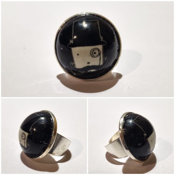 Collage de fotos del Anillo Colección XXL Brewski N desde varios ángulos