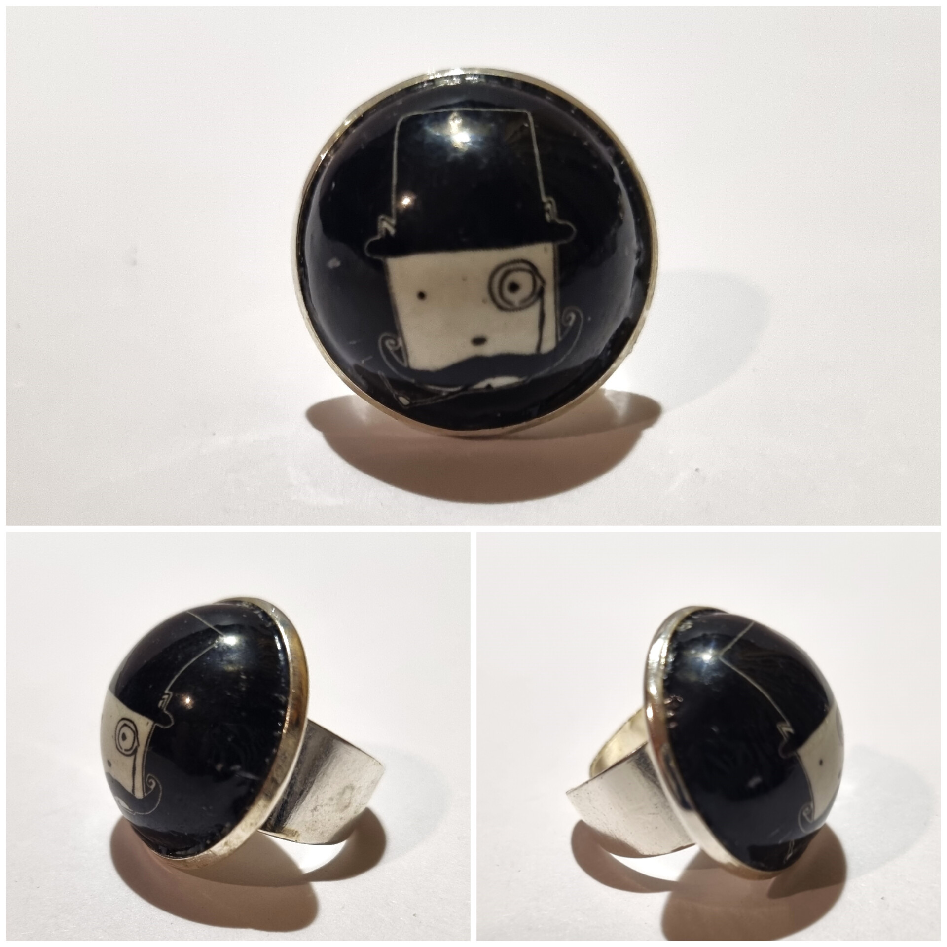 Collage de fotos del Anillo Colección XXL Brewski N desde varios ángulos