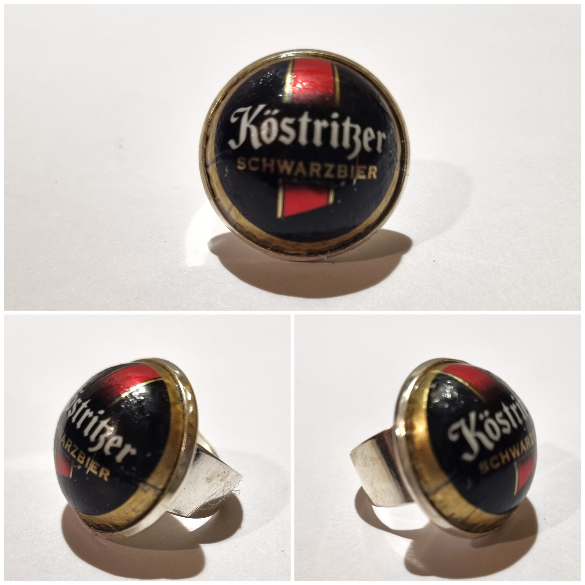 Collage de fotos del Anillo Colección XXL Kröstitzer desde varios ángulos