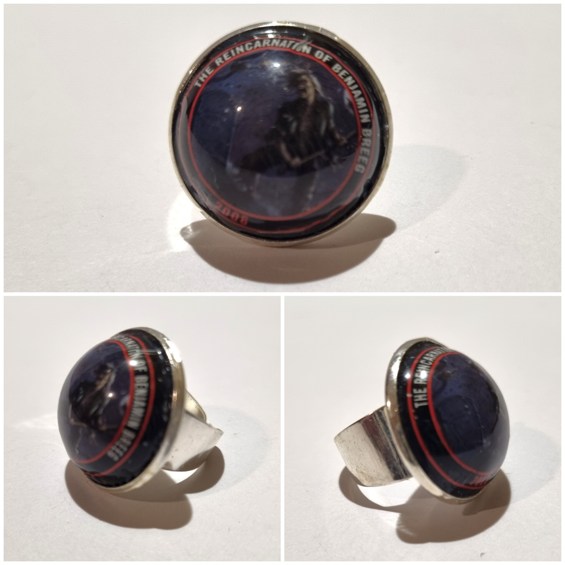 Collage de fotos del Anillo Colección XXL Iron Maiden desde varios ángulos