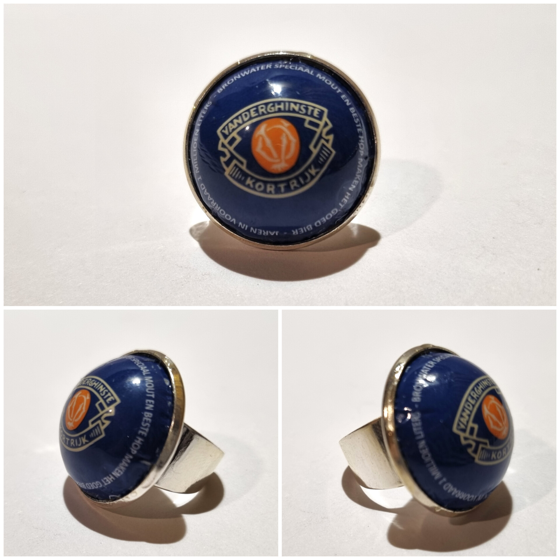 Collage de fotos del Anillo Colección XXL Vanderghinste desde varios ángulos