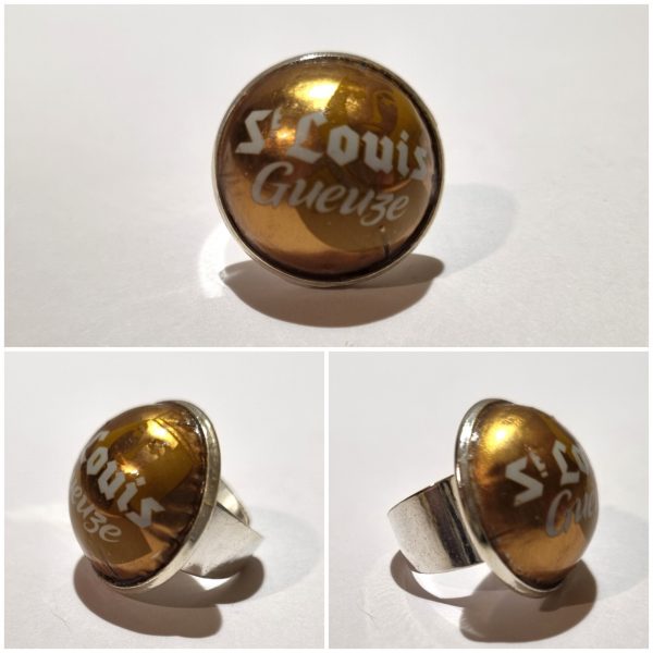 Collage de fotos del Anillo Colección XXL St Louis desde varios ángulos