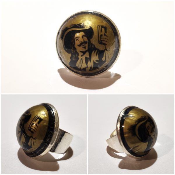Collage de fotos del Anillo Colección XXL Pirata desde varios ángulos