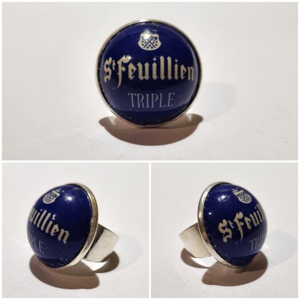 Collage de fotos del Anillo Colección XXL St Feuillien desde varios ángulos