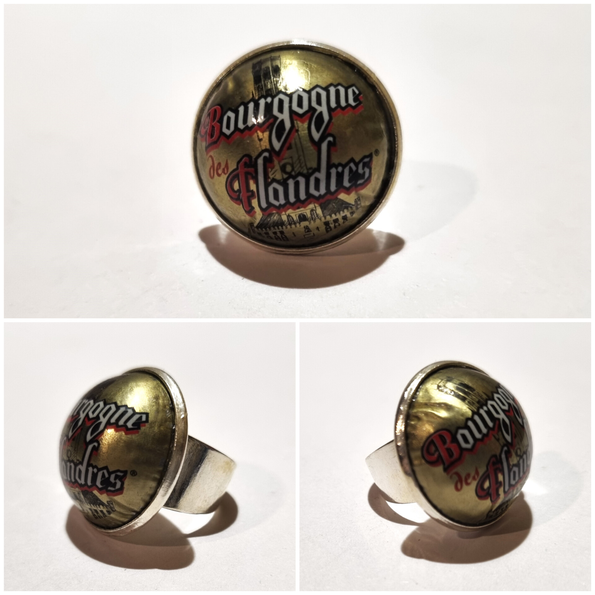 Collage de fotos del Anillo Colección XXL Bourgogne desde varios ángulos