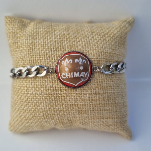 Foto de la pulsera gruesa chimay roja